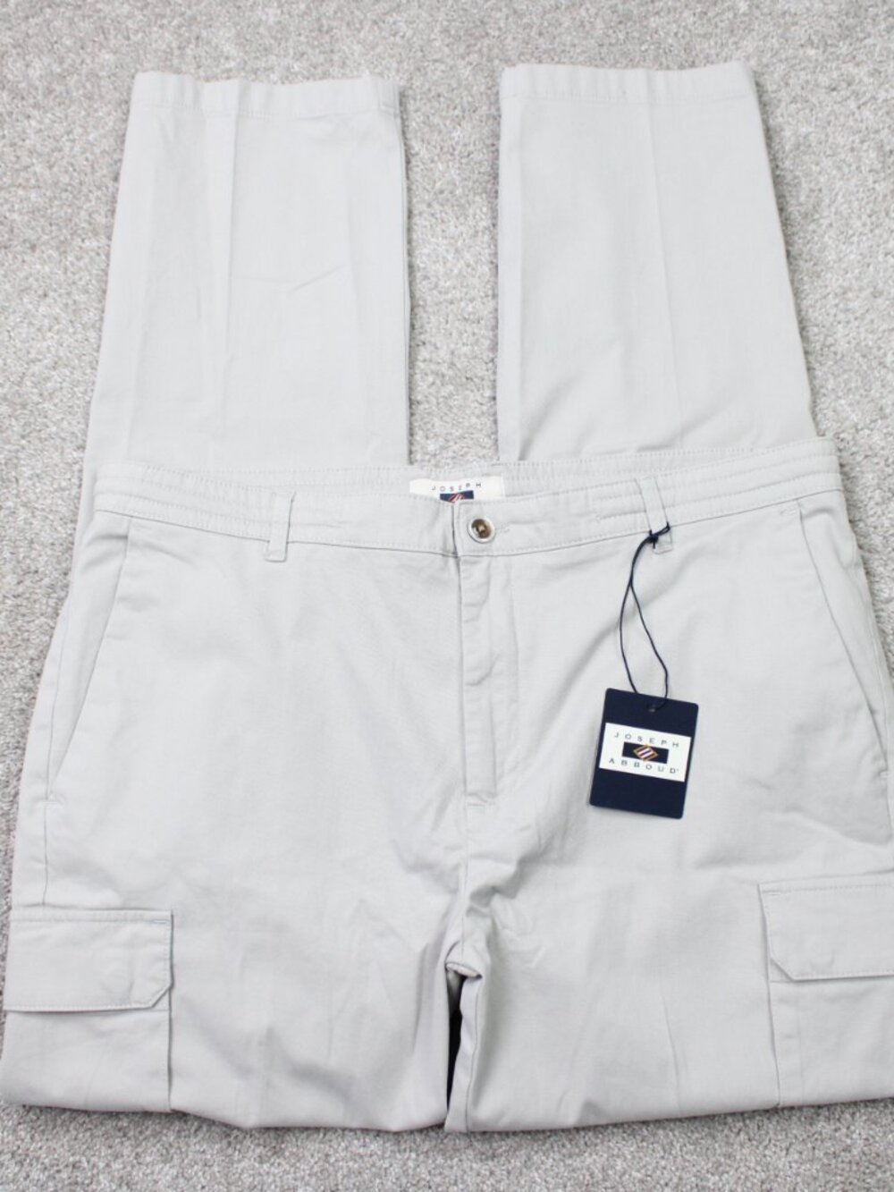 Joseph Abboud Pants NWT Mens Large (38x32) Beige Chino‎ Cargo Drawstring Stretch